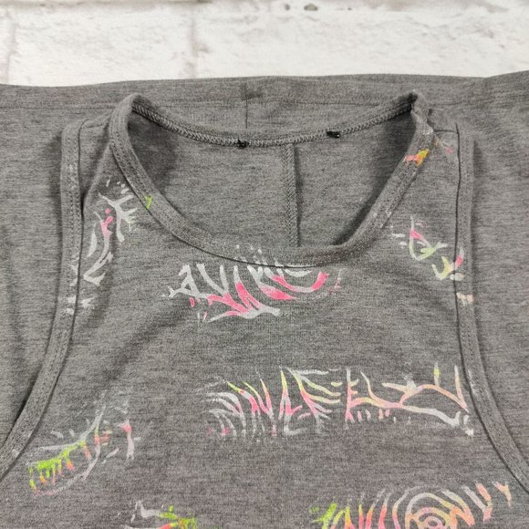 Womens upcycled custom OOAK bodycon fitted midi blacklight glow dress grey sz XS - Picture 6 of 6